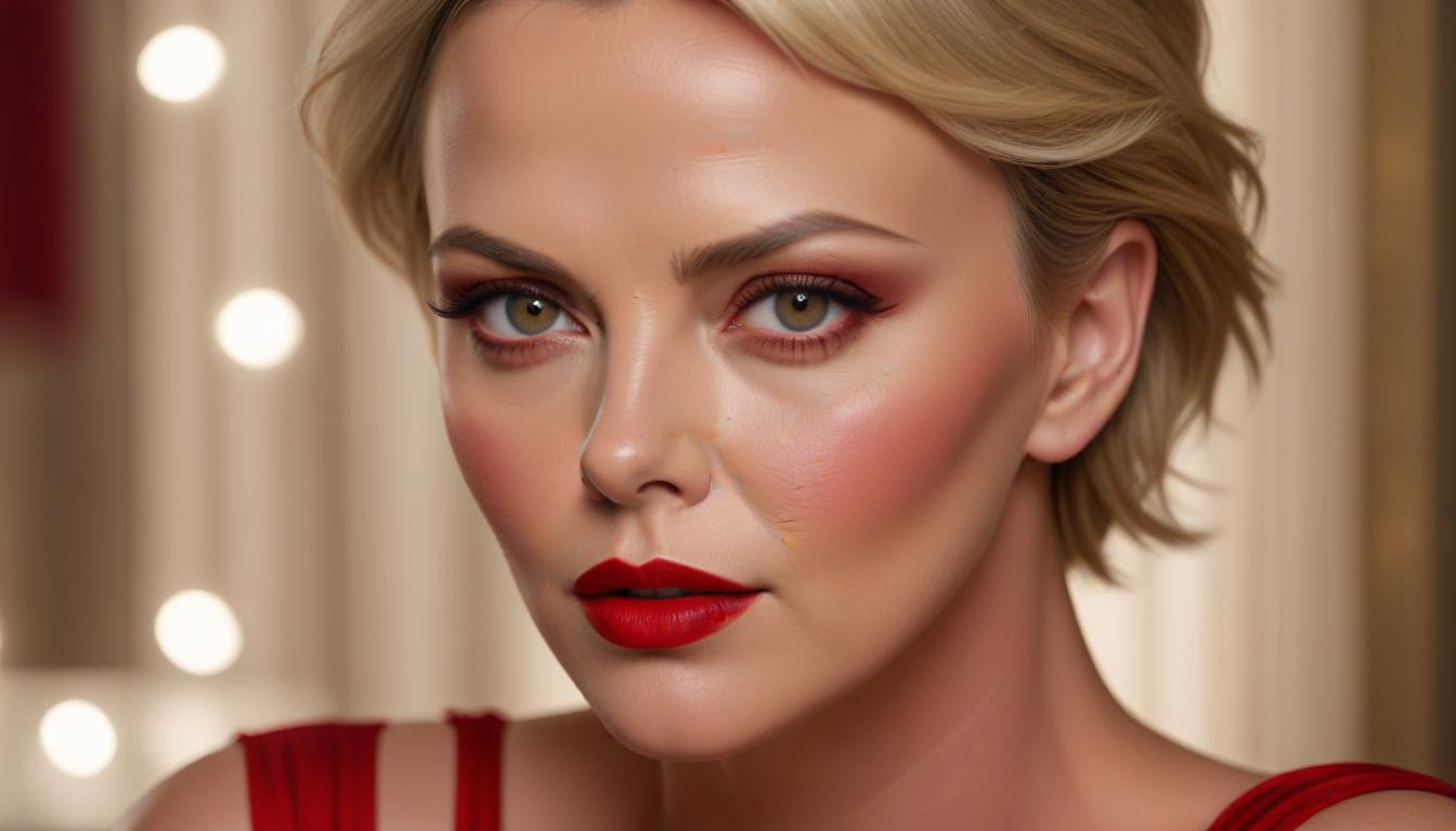 Charlize Theron'un İkonik Kırmızı Makyaj Stilini Keşfedin
