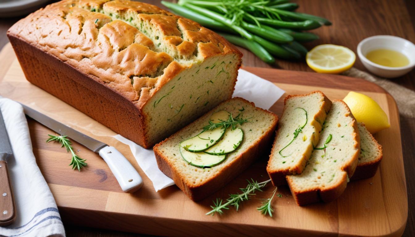 Glutensiz Limonlu Kabaklı Kekik Ekmeği