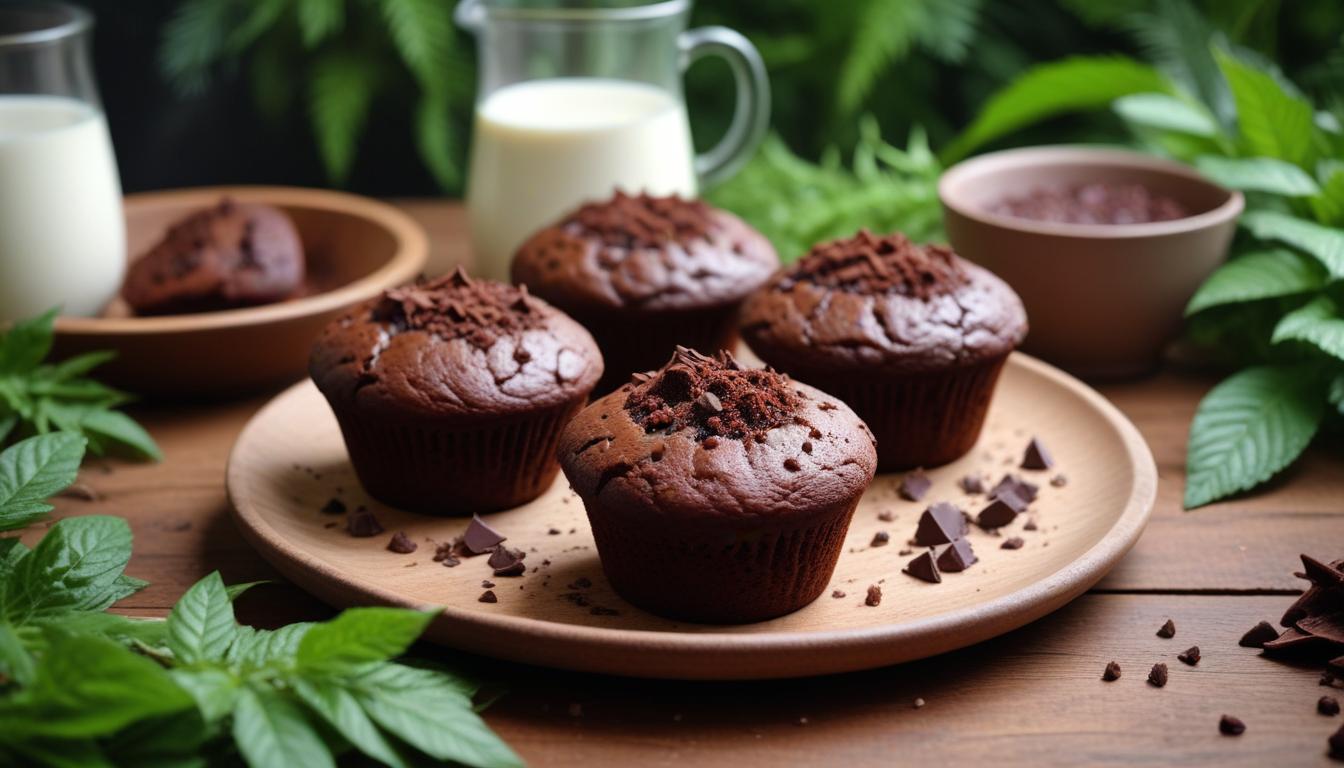 Lezzetli Sütsüz ve Glutensiz Çikolatalı Muffinler