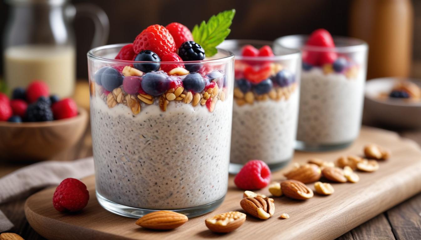 Glutensiz ve Sütsüz Sağlıklı Chia Puding