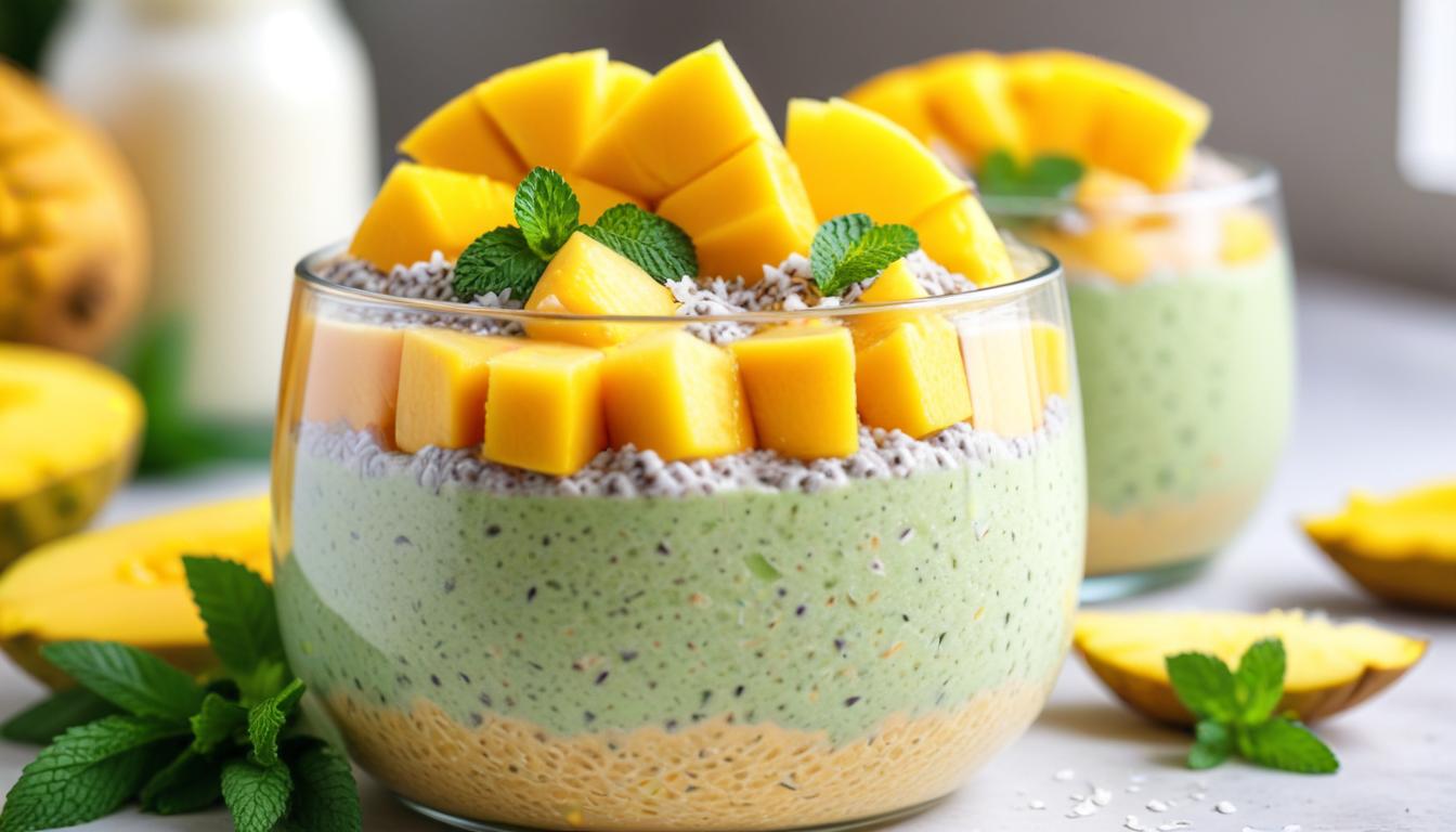 Tropikal Lezzet: Mango ve Ananaslı Chia Puding Tarifi