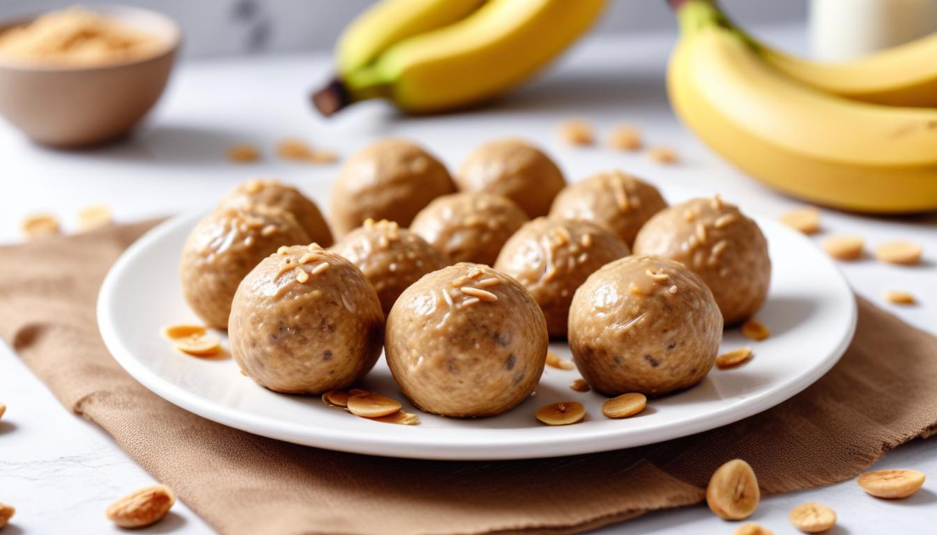 Enerji Dolu Muz ve Fıstık Ezmeli Protein Topları