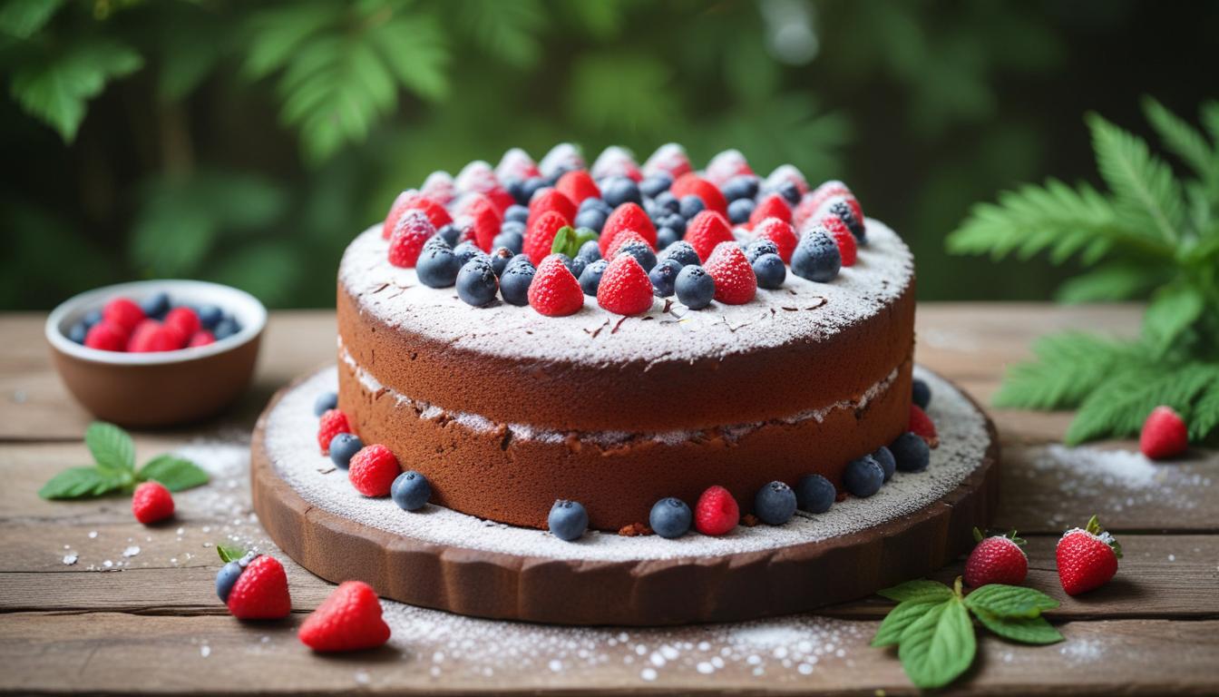 Glutensiz Kakaolu Badem Unlu Kek
